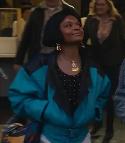 Dominique Thorne Freaky Tales Blue Jacket
