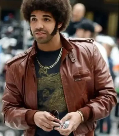 Drake Anchorman 2 The Legend Continues Brown Leather Jacket