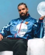 Drake Iceman x FC Barcelona Blue Jacket
