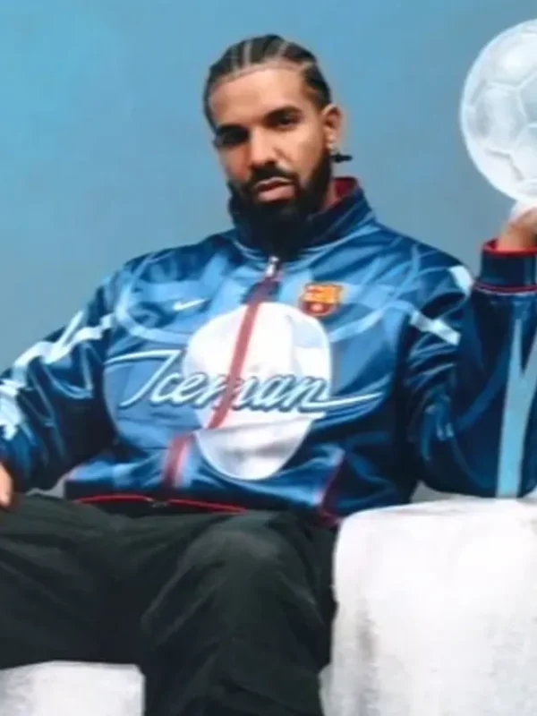 Drake Iceman x FC Barcelona Blue Jacket