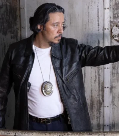 Due Justice 2023 Efren Ramirez Black Leather Jacket