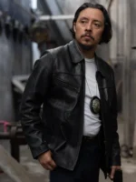 Due Justice 2023 Efren Ramirez Black Leather Jacket