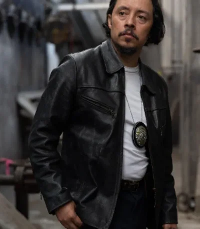 Due Justice 2023 Efren Ramirez Black Leather Jacket