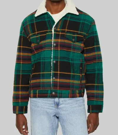 EXmas 2023 Robbie Amell Plaid Jacket