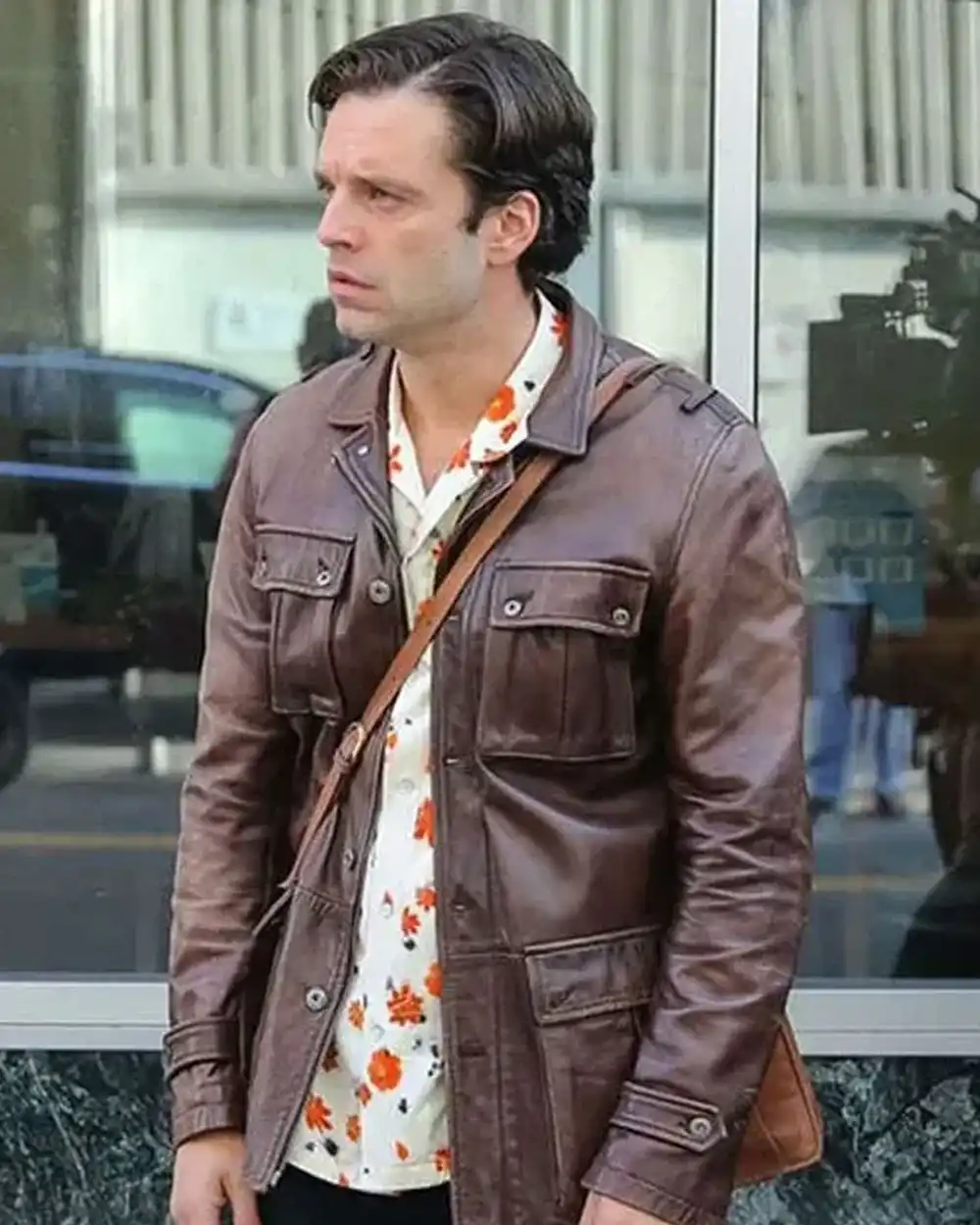 Edward A Different Man Brown Leather jacket Edward A Different Man Brown Leather jacket