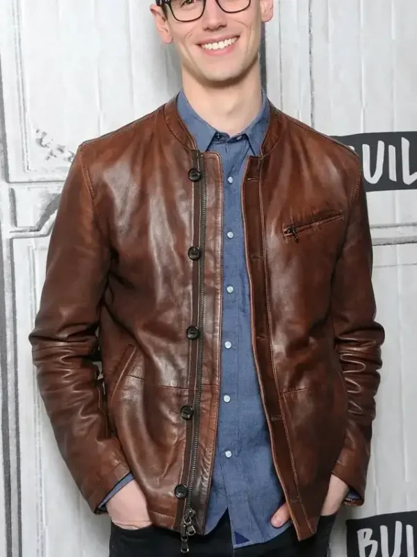 Edward Nygma Gotham Leather Jacket