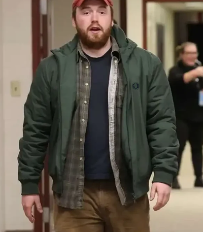 I Want Your Sex Event Elliot Bell Green Jacket
