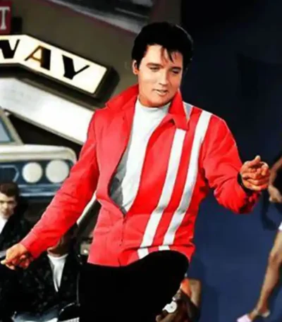 Elvis Presley Speedway Steve Grayson Red Leather Jacket