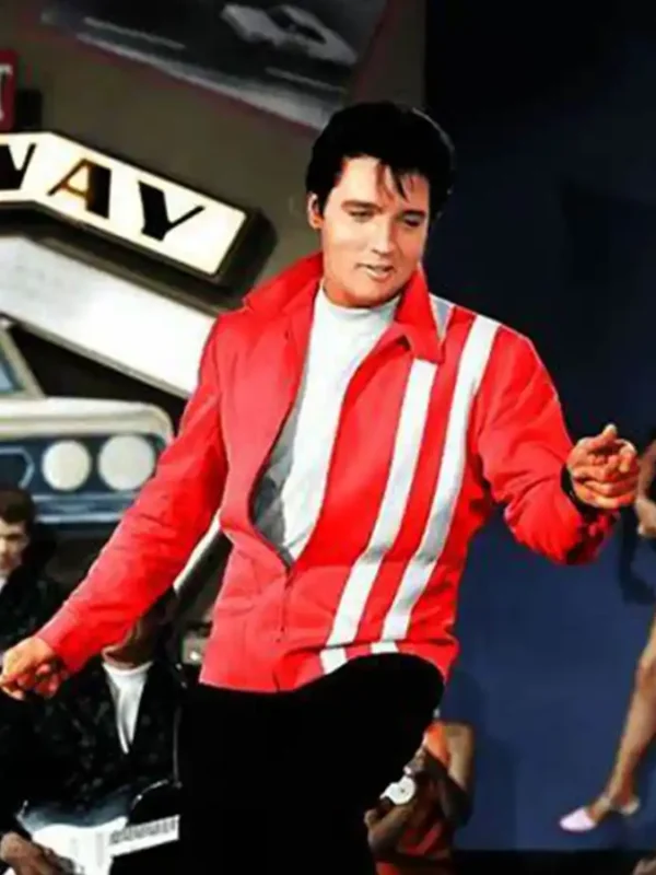 Elvis Presley Speedway Steve Grayson Red Leather Jacket