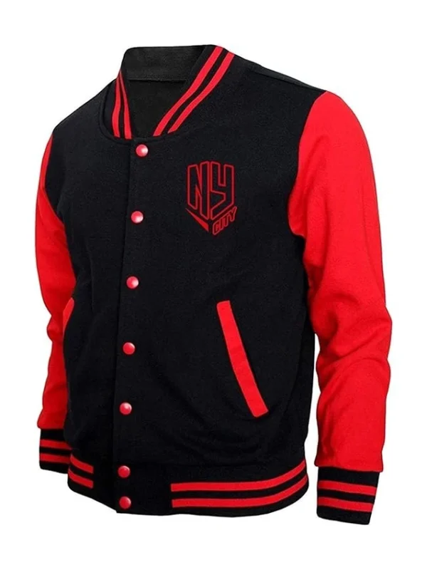 Erik NY Varsity Red Letterman Jacket