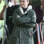 Eve Hewson Flora And Son 2023 Green Cotton Coat