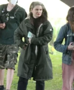 Eve Hewson Flora And Son 2023 Green Cotton Coat