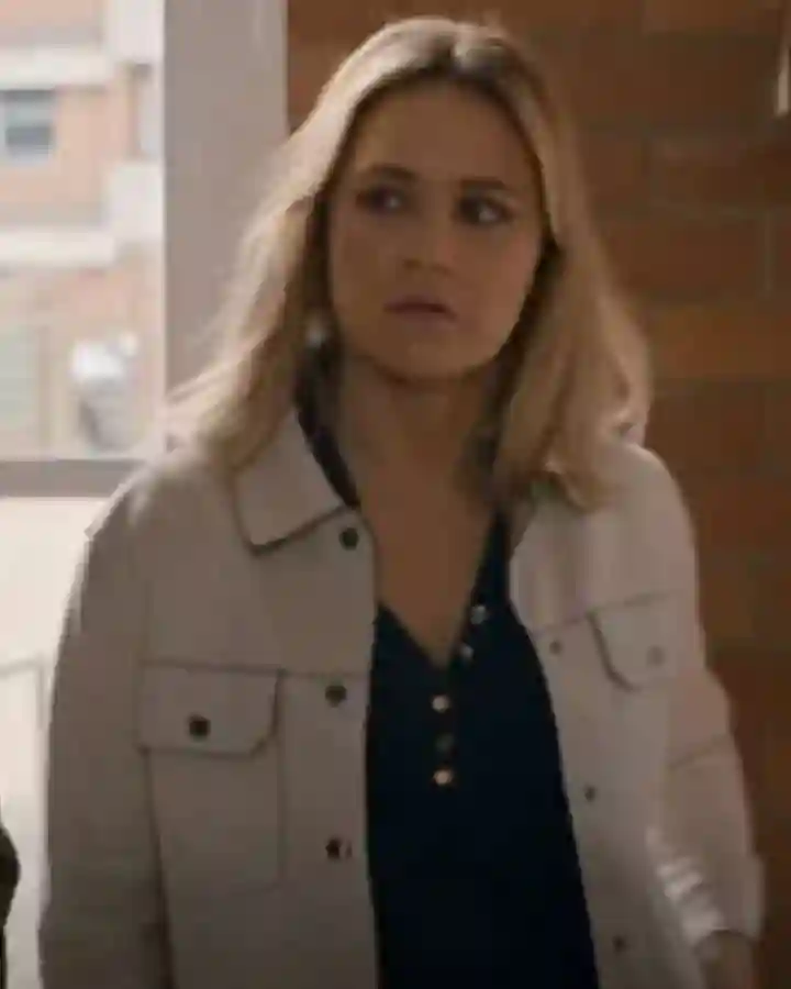 Evie Cooper NCIS Sydney S01 White Jacket Evie Cooper NCIS Sydney S01 White Jacket