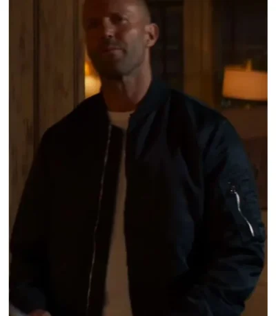 Expend4bles Jason Statham Black Bomber Jacket