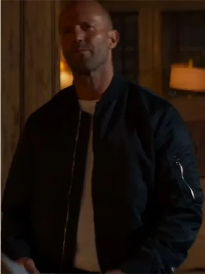 Expend4bles Jason Statham Black Bomber Jacket