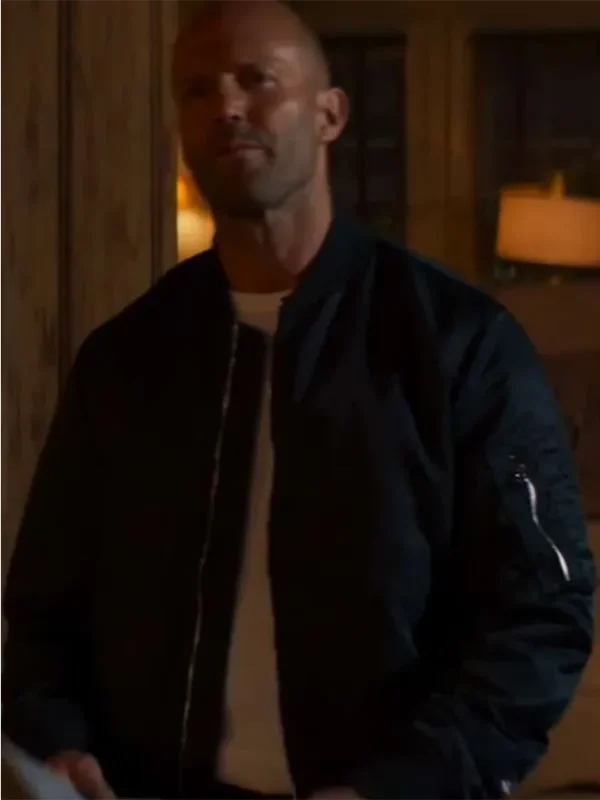 Expend4bles Jason Statham Black Bomber Jacket