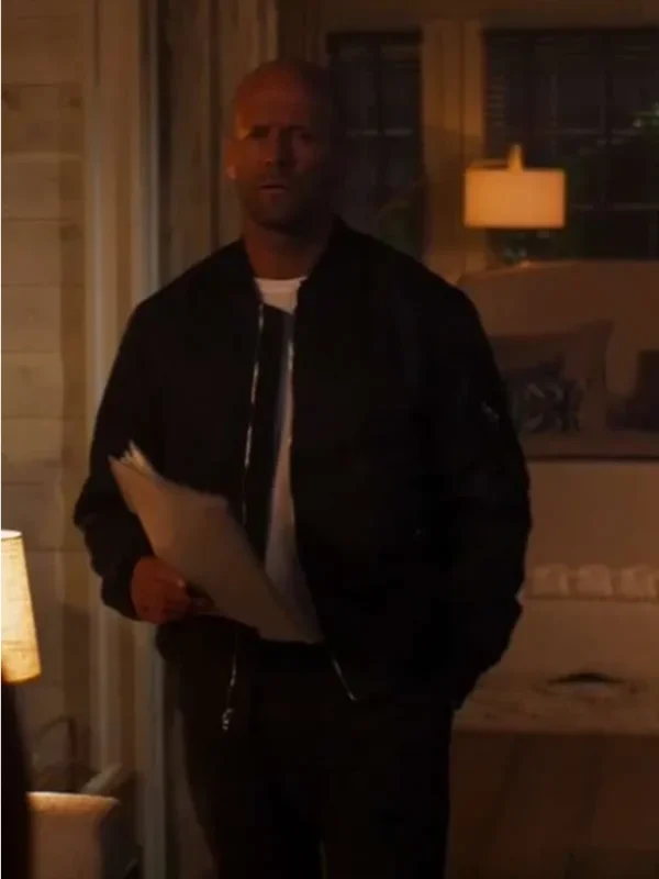 Expend4bles Jason Statham Black Bomber Jacket
