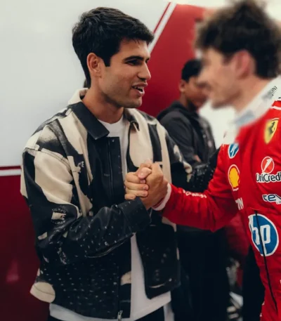 F1 Carlos Alcaraz Leather Jacket