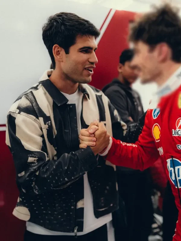 F1 Carlos Alcaraz Leather Jacket