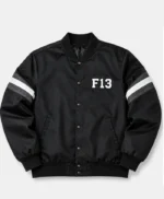 F13 black Satin Bomber Jacket
