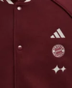 FC Bayern x Adidas Maroon Jacket