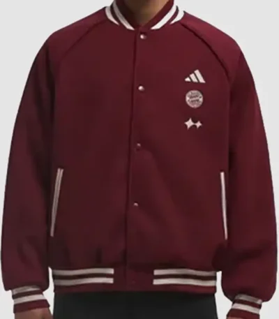 FC Bayern x Adidas Maroon Jacket