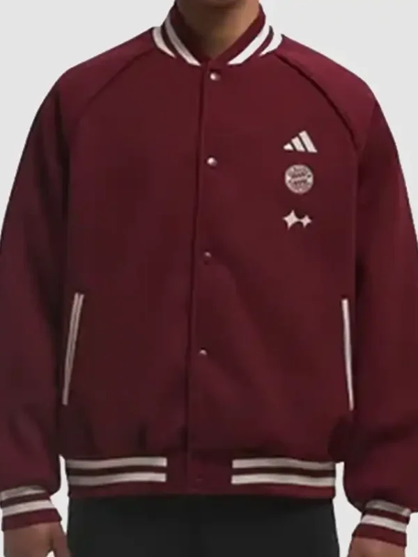 FC Bayern x Adidas Maroon Jacket