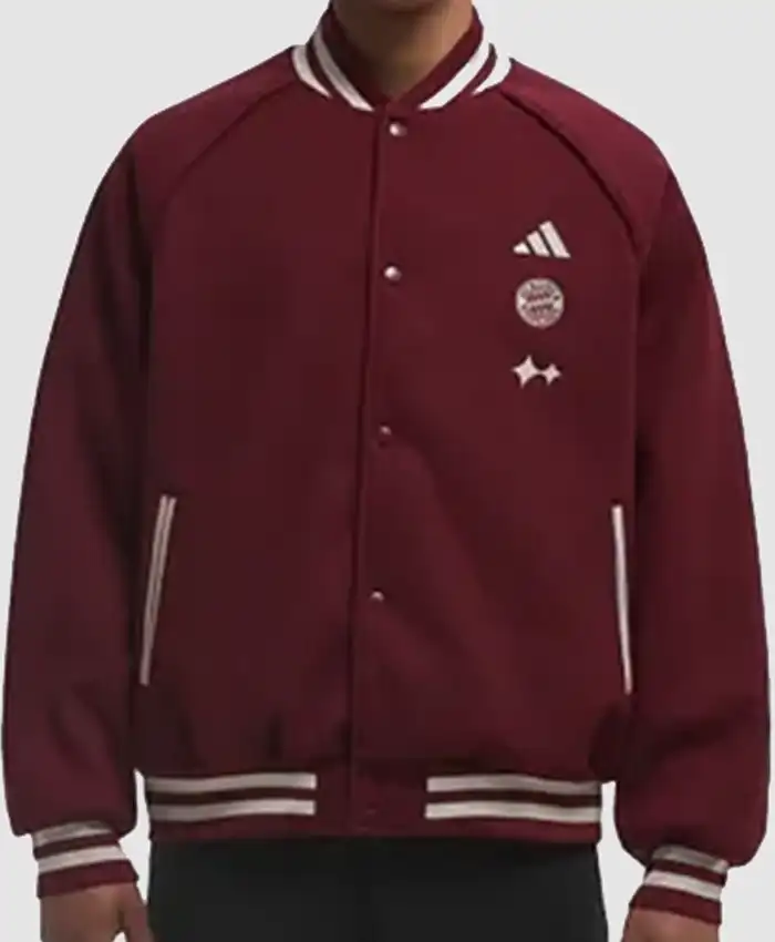 FC Bayern x Adidas Maroon Jacket FC Bayern x Adidas Maroon Jacket