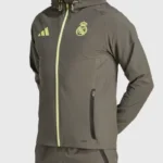 FCM X Adidas Real Madrid Grey Travel Jacket