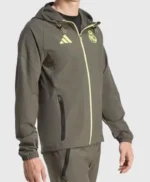 FCM X Adidas Real Madrid Grey Travel Jacket