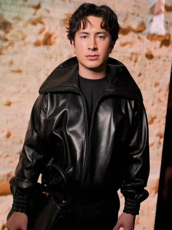 Fall Fashion Show Hudson Williams Leather Jacket
