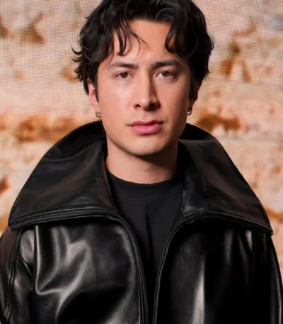 Fall Fashion Show Hudson Williams Leather Jacket