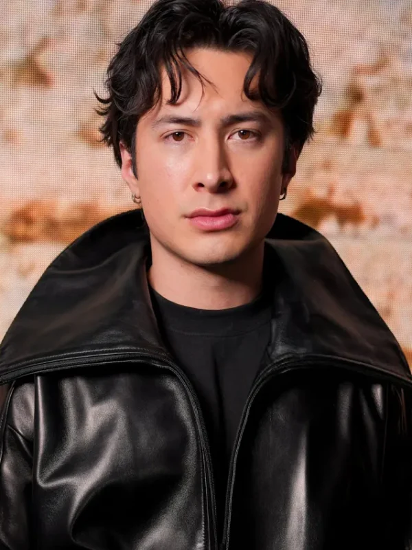 Fall Fashion Show Hudson Williams Leather Jacket