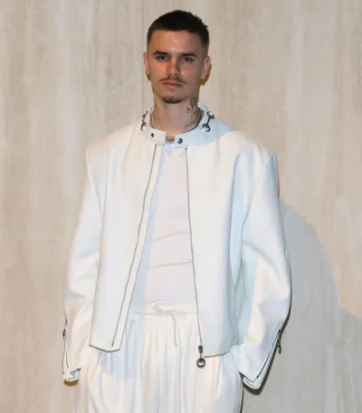 Fashion Week 2026 Romeo Beckham Leather Jacket