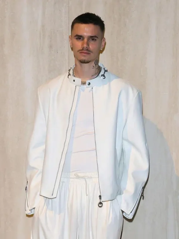 Fashion Week 2026 Romeo Beckham Leather Jacket