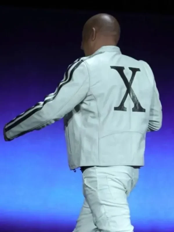 Fast X 2023 Vin Diesel CinemaCon White Leather Jacket