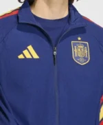 2026 Spain Adidas Home Anthem Blue Jacket