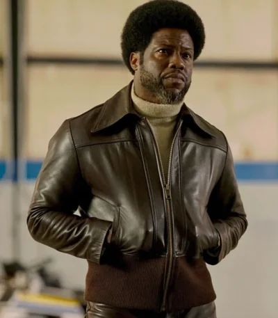 Fight Night 2024 Kevin Hart Brown Jacket