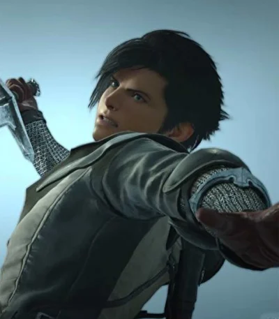 Final Fantasy XVI 16 Grey Leather Jacket
