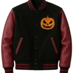 Fire Pumpkin Varsity Jacket