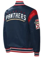 Florida Panthers Force Play Satin Varsity Jacket