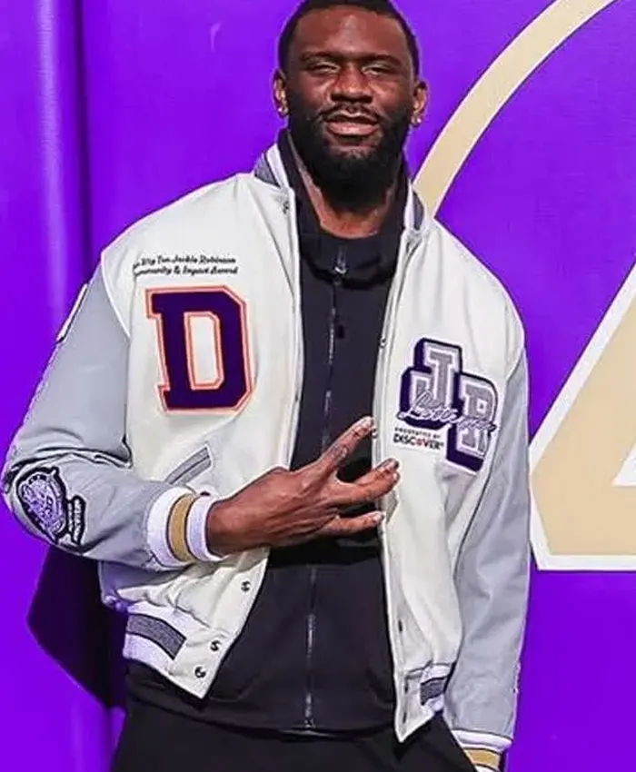 Franck Kepnang Jackie Robinson Letterwinner Jacket Franck Kepnang Jackie Robinson Letterwinner Jacket