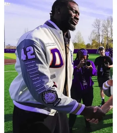 Franck Kepnang Jackie Robinson Letterwinner Jacket