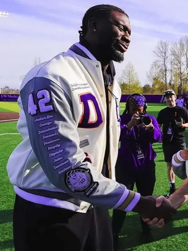 Franck Kepnang Jackie Robinson Letterwinner Jacket