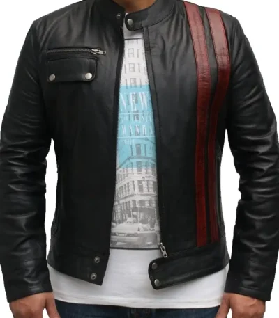 Frankenstein Leather Jacket Black