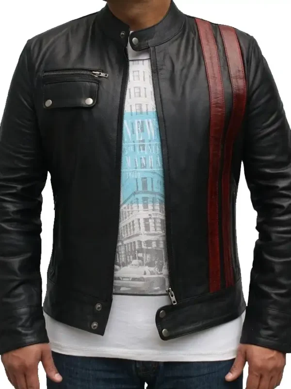 Frankenstein Leather Jacket Black