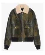 Frenton Aviator Naval Leather Jacket
