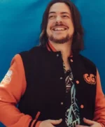 Game Grumps Black and Orange Varsity Jacket
