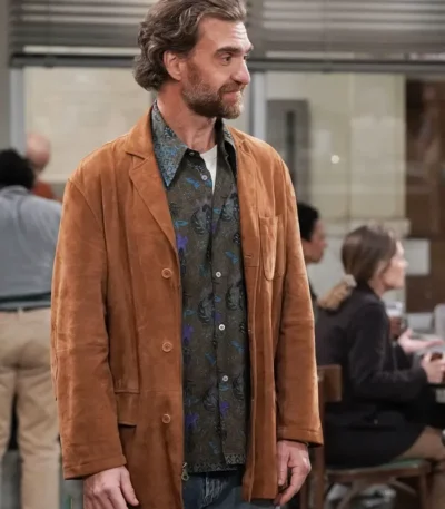 George Basil Night Court S03 Suede Leather Coat