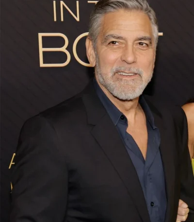 George Clooney The Boys in the Boat 2023 Wool Coat